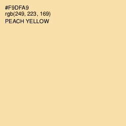 #F9DFA9 - Peach Yellow Color Image